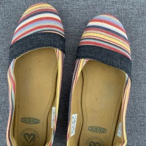 Keen Cortana striped slip on shoes